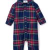 Kids Petite Plume Rompers | Baby'S Flannel Cambridge Romper In Windsor Tartan