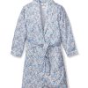 Kids Petite Plume Robes | Kid'S Twill Robe In Fleur D'Azur