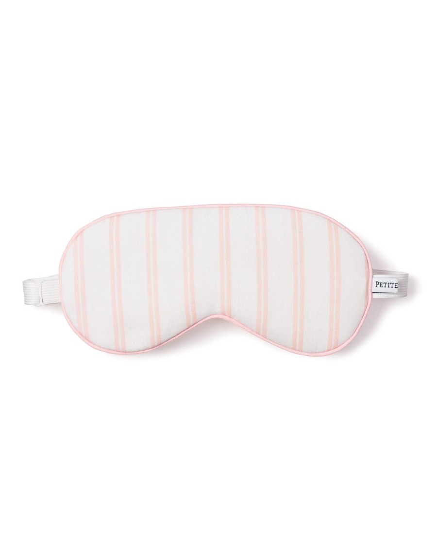 Kids Petite Plume Slippers & Accessories | Kid'S Sleep Mask In Pink And White Stripe