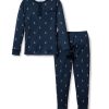 Kids Petite Plume Pajamas | Kid'S Pima Snug Fit Pajama Set In Portsmouth Anchors