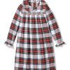 Kids Petite Plume Nightgowns | Girl'S Brushed Cotton Eloise Nightgown In Balmoral Tartan