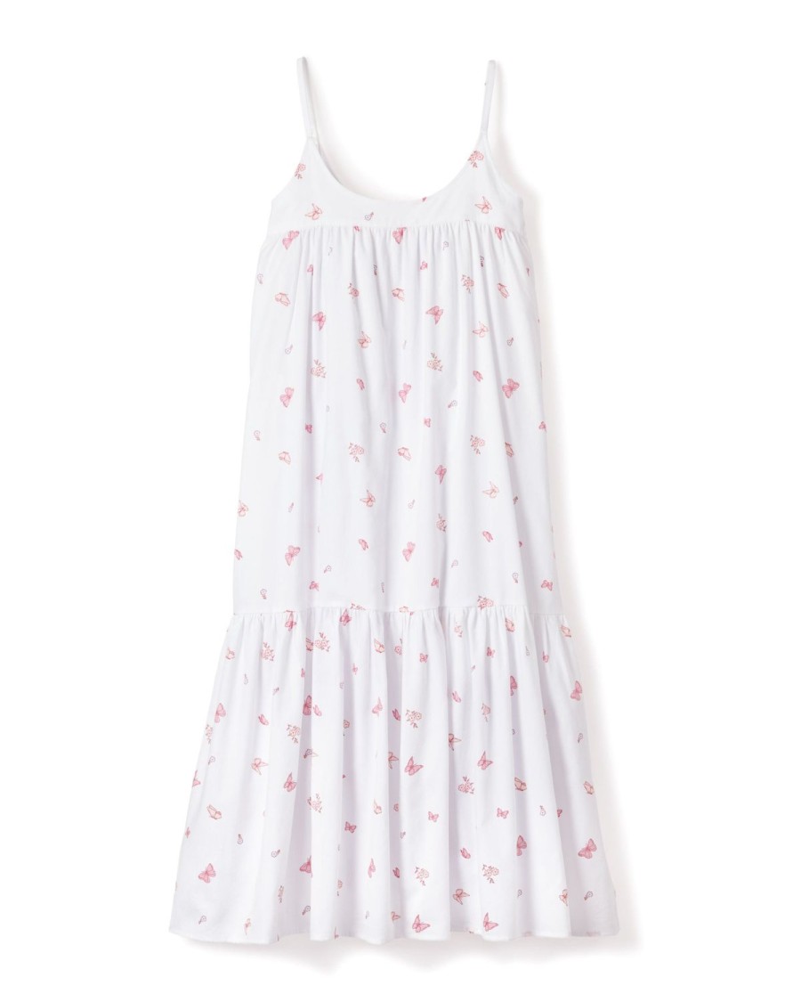 Women Petite Plume | Women'S Twill Chloe Nightgown In Butterflies