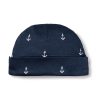 Kids Petite Plume Accessories | Baby'S Pima Hat In Portsmouth Anchors