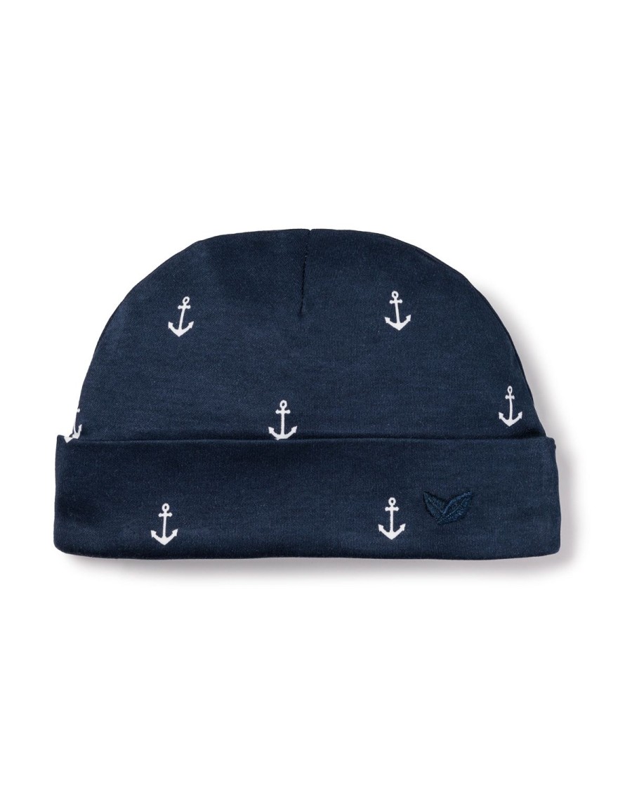 Kids Petite Plume Accessories | Baby'S Pima Hat In Portsmouth Anchors