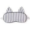 Kids Petite Plume Slippers & Accessories | Kid'S Kitty Sleep Mask In Navy French Ticking