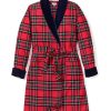 Men Petite Plume | Men'S Velvet Robe In Imperial Tartan