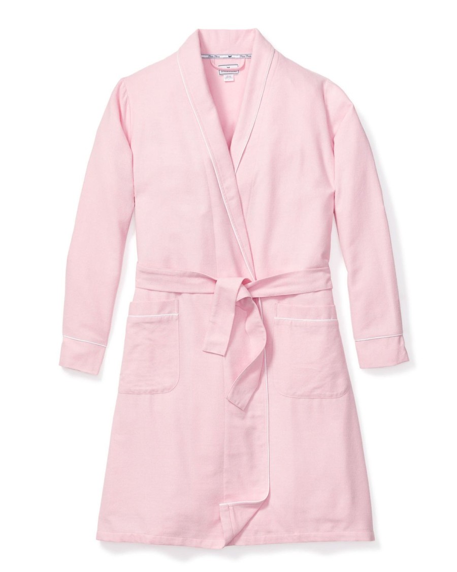 Women Petite Plume | Women'S Flannel Robe In Pink