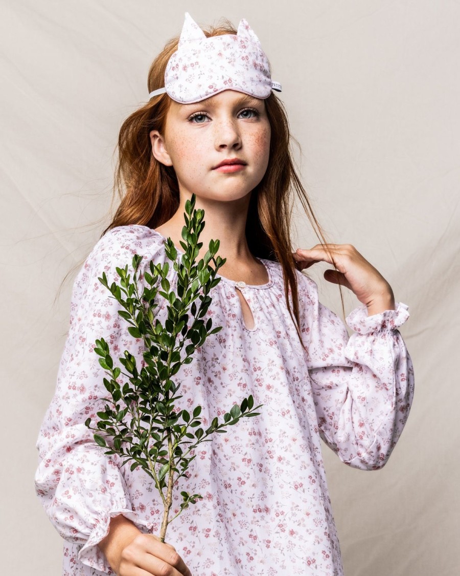 Kids Petite Plume Slippers & Accessories | Kid'S Kitty Sleep Mask In Dorset Floral