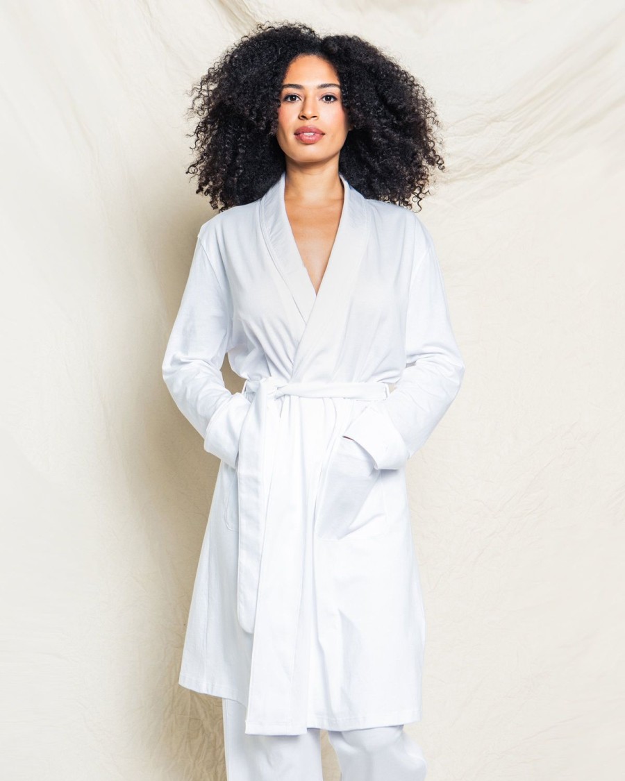 Women Petite Plume | Women'S Pima Robe In White