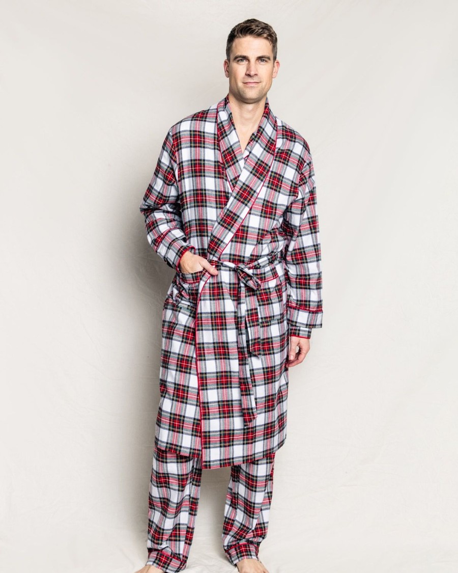 Men Petite Plume | Men'S Brushed Cotton Robe In Balmoral Tartan