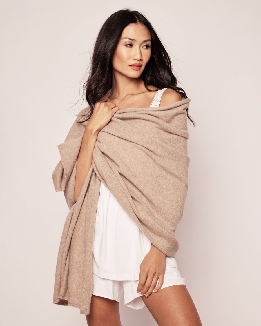 Women Petite Plume | Women'S Cashmere Wrap In Beige