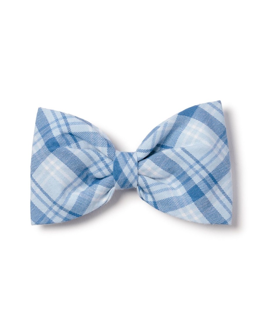 Home Petite Plume | Dog Twill Bow Tie In Seafarer Tartan