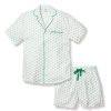 Men Petite Plume | Men'S Twill Pajama Short Set In Match Point