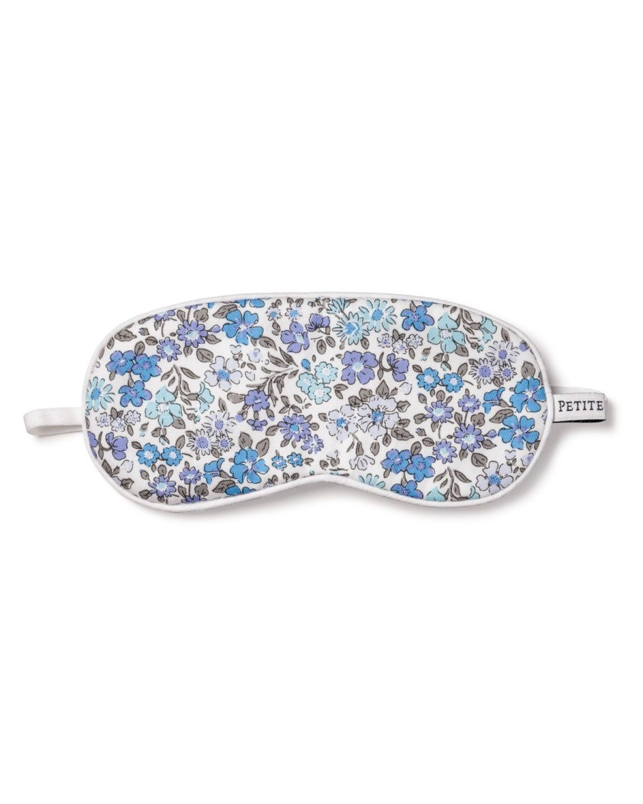 Kids Petite Plume Slippers & Accessories | Kid'S Twill Sleep Mask In Fleur D'Azur