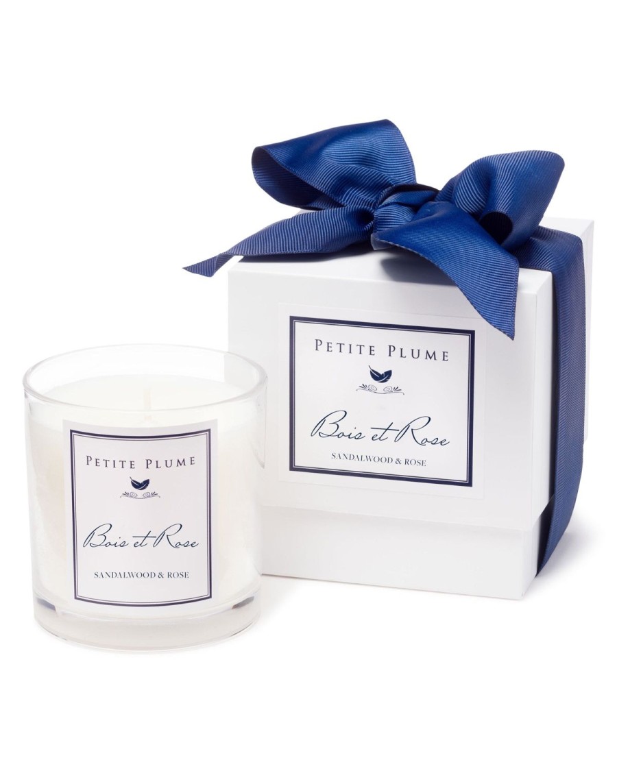 Home Petite Plume | Petite Plume Bois Et Rose Candle