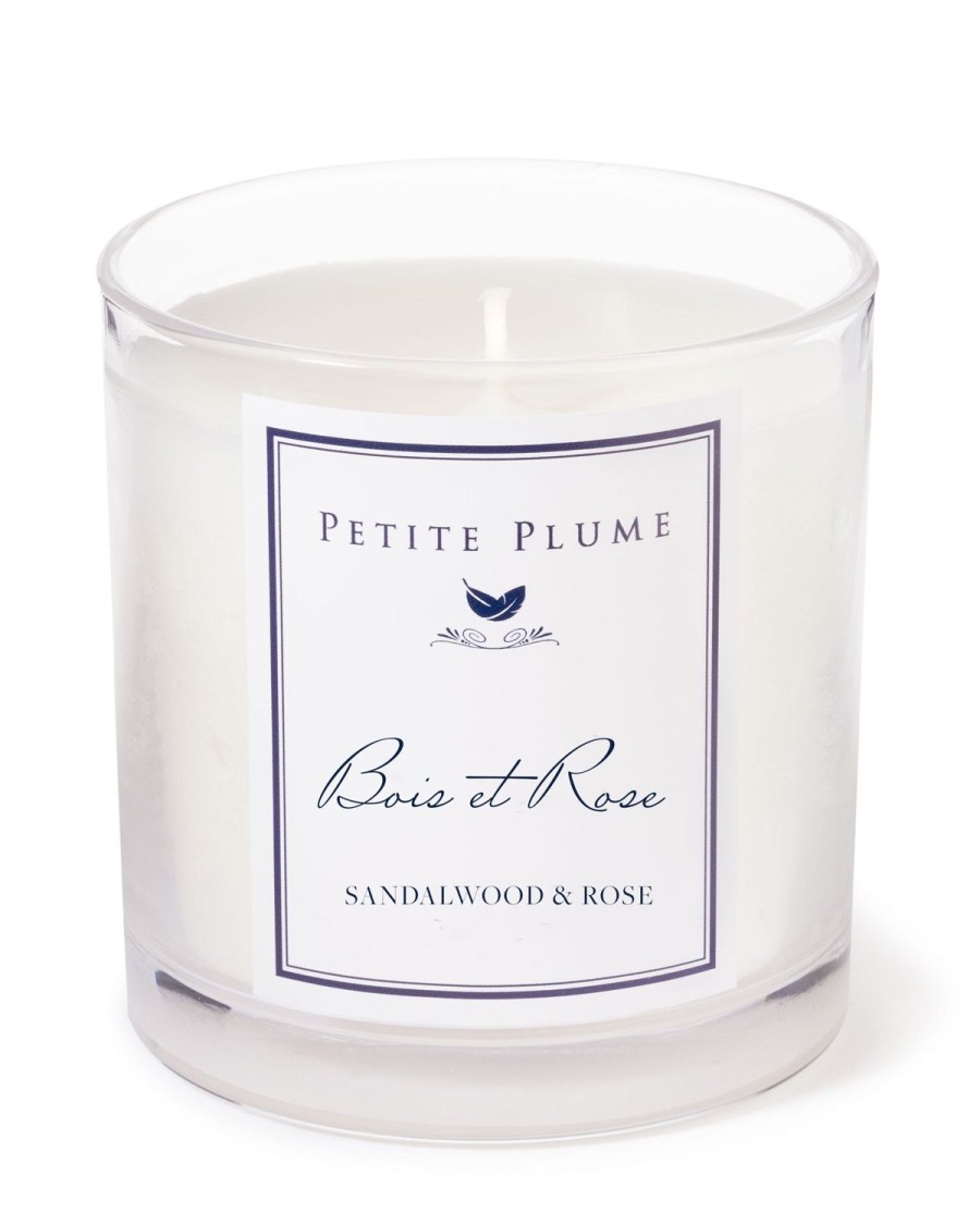 Home Petite Plume | Petite Plume Bois Et Rose Candle