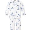 Kids Petite Plume Pajamas | Kid'S Twill Pajama Set In Indigo Floral