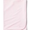 Kids Petite Plume Accessories | Pima Baby Blanket In Pink Stripes