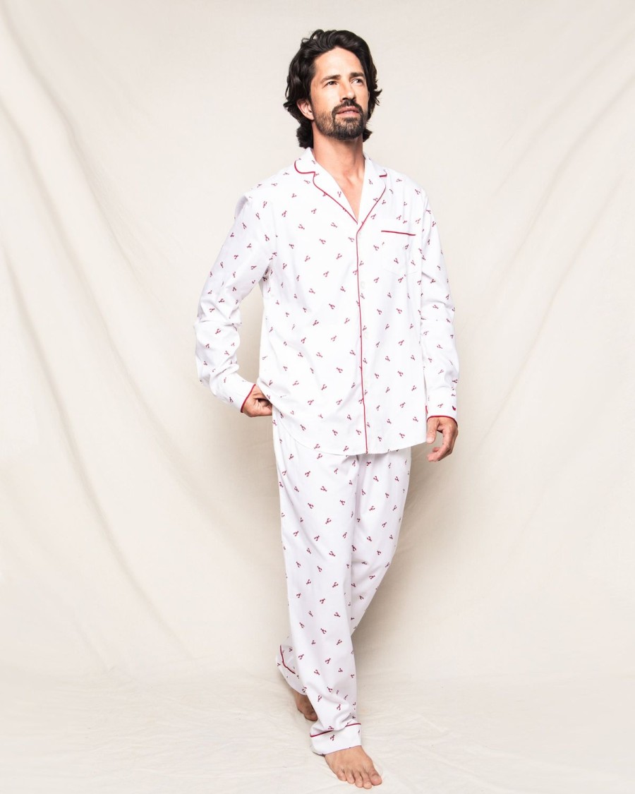 Men Petite Plume | Men'S Twill Pajama Set In Brixham Lobsters