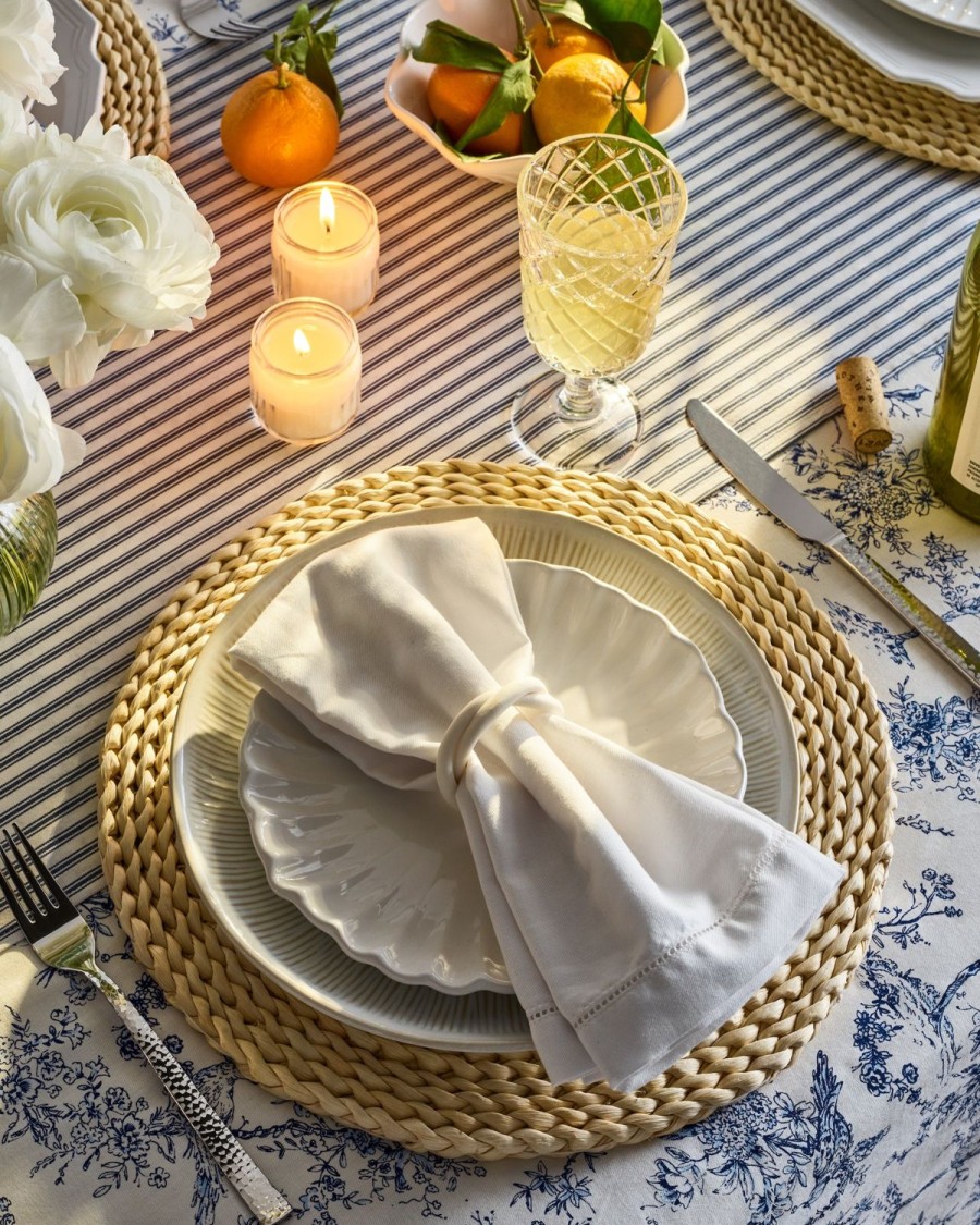 Home Petite Plume | Plain White Table Linen