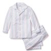 Kids Petite Plume Pajamas | Kid'S Twill Pajama Set In Vintage French Stripes