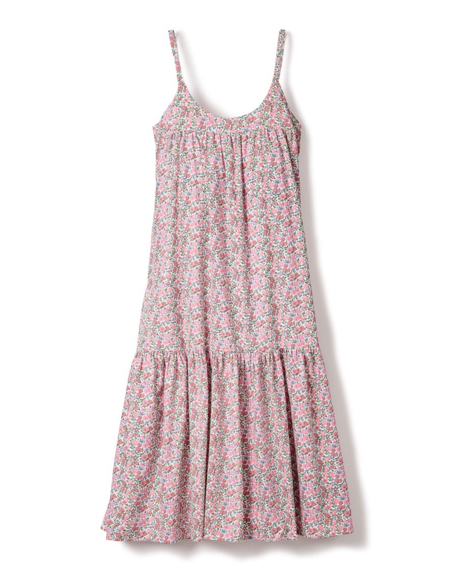 Women Petite Plume | Women'S Twill Chloe Nightgown In Fleurs De Rose