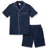 Men Petite Plume | Men'S Pima Pajama Short Set In Navy