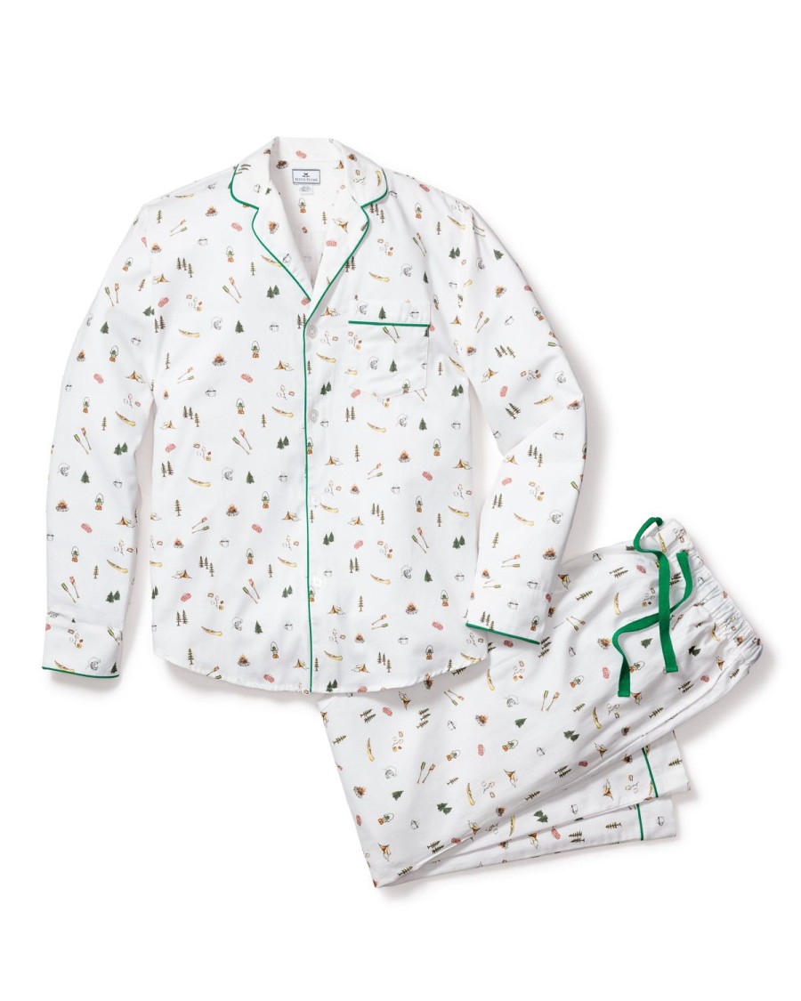 Men Petite Plume | Men'S Twill Pajama Set In The Great Outdoors