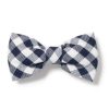 Home Petite Plume | Dog Bow Tie In Navy Gingham