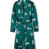 Men Petite Plume | Men'S Silk Long Robe In Panthere De Luxe