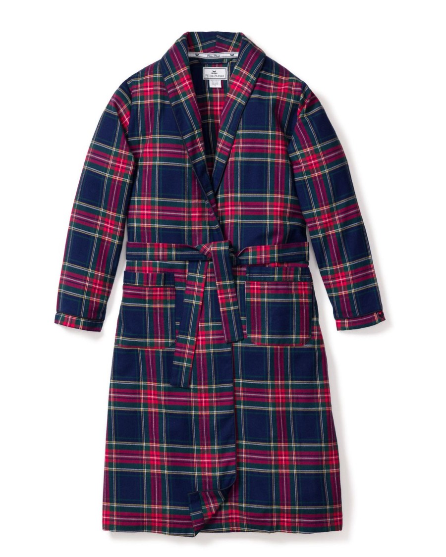 Kids Petite Plume Robes | Kid'S Brushed Cotton Robe In Windsor Tartan