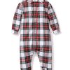 Kids Petite Plume Rompers | Kid'S Brushed Cotton Cambridge Romper In Balmoral Tartan