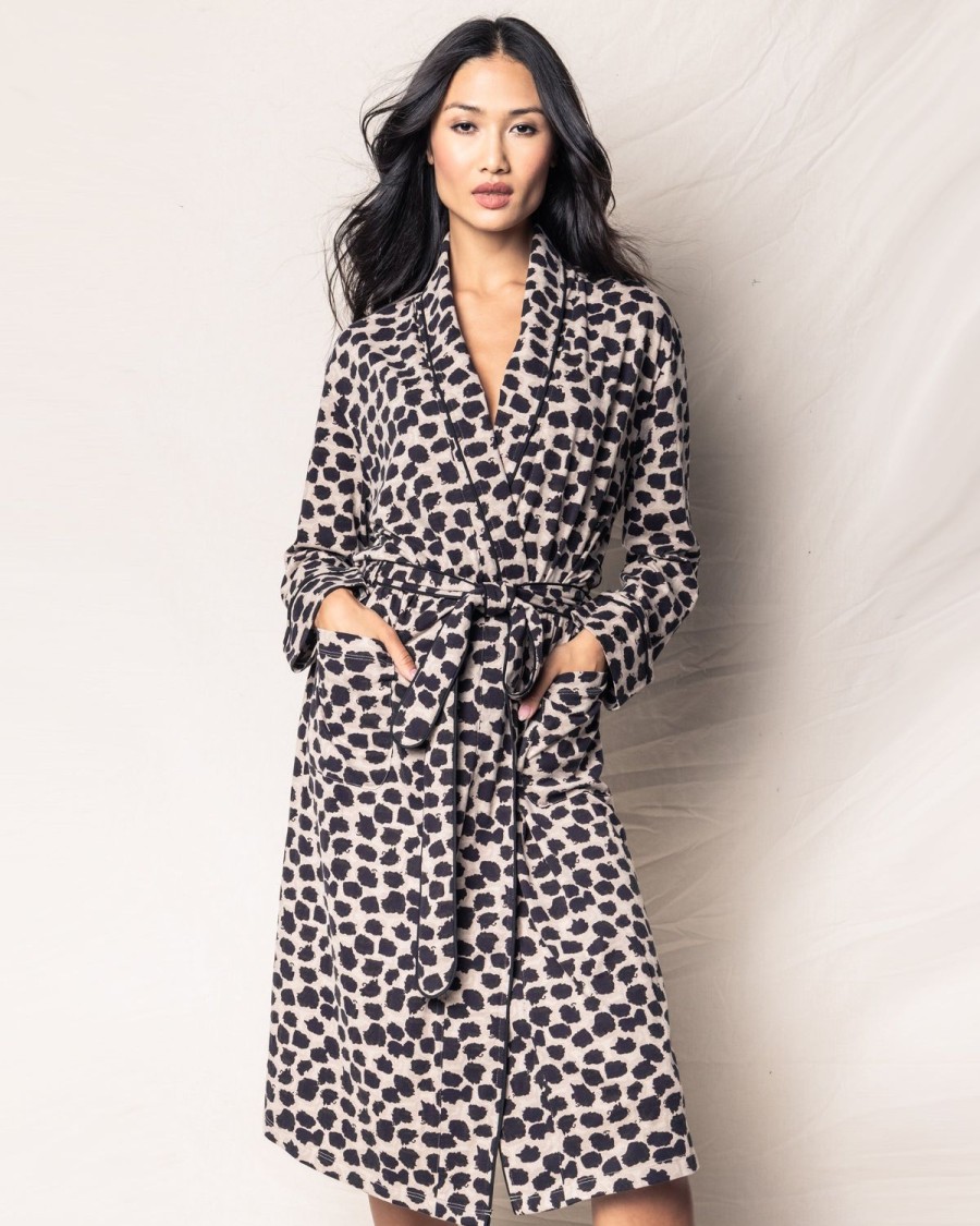 Women Petite Plume | M.M.Lafleur X Petite Plume Pima Sahara Print Robe