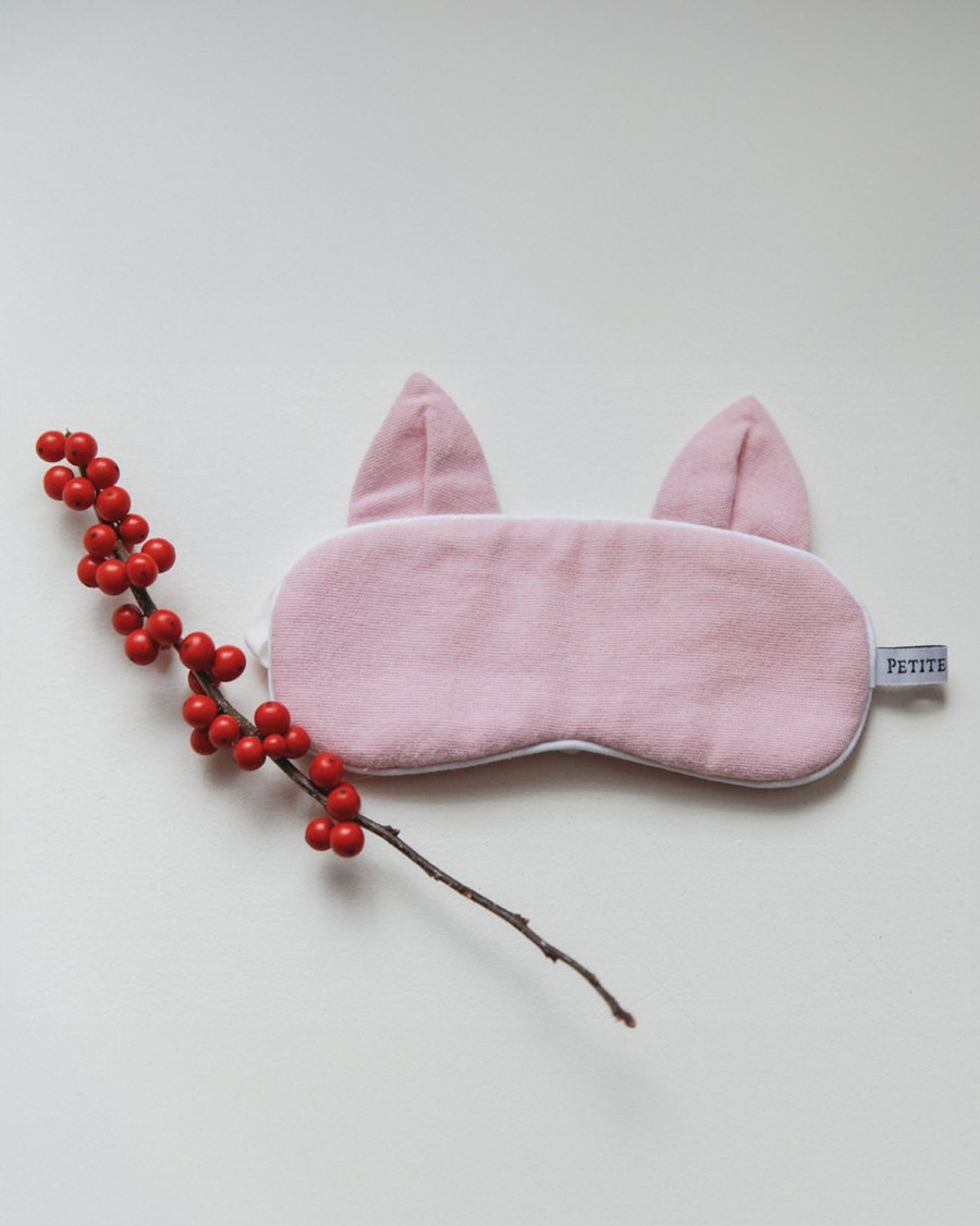 Kids Petite Plume Slippers & Accessories | Kid'S Kitty Eye Mask In Pink