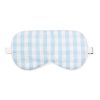 Men Petite Plume | Adult'S Twill Sleep Mask In Light Blue Gingham