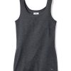 Women Petite Plume | Women'S Pima Tank Top In Dark Heather Grey