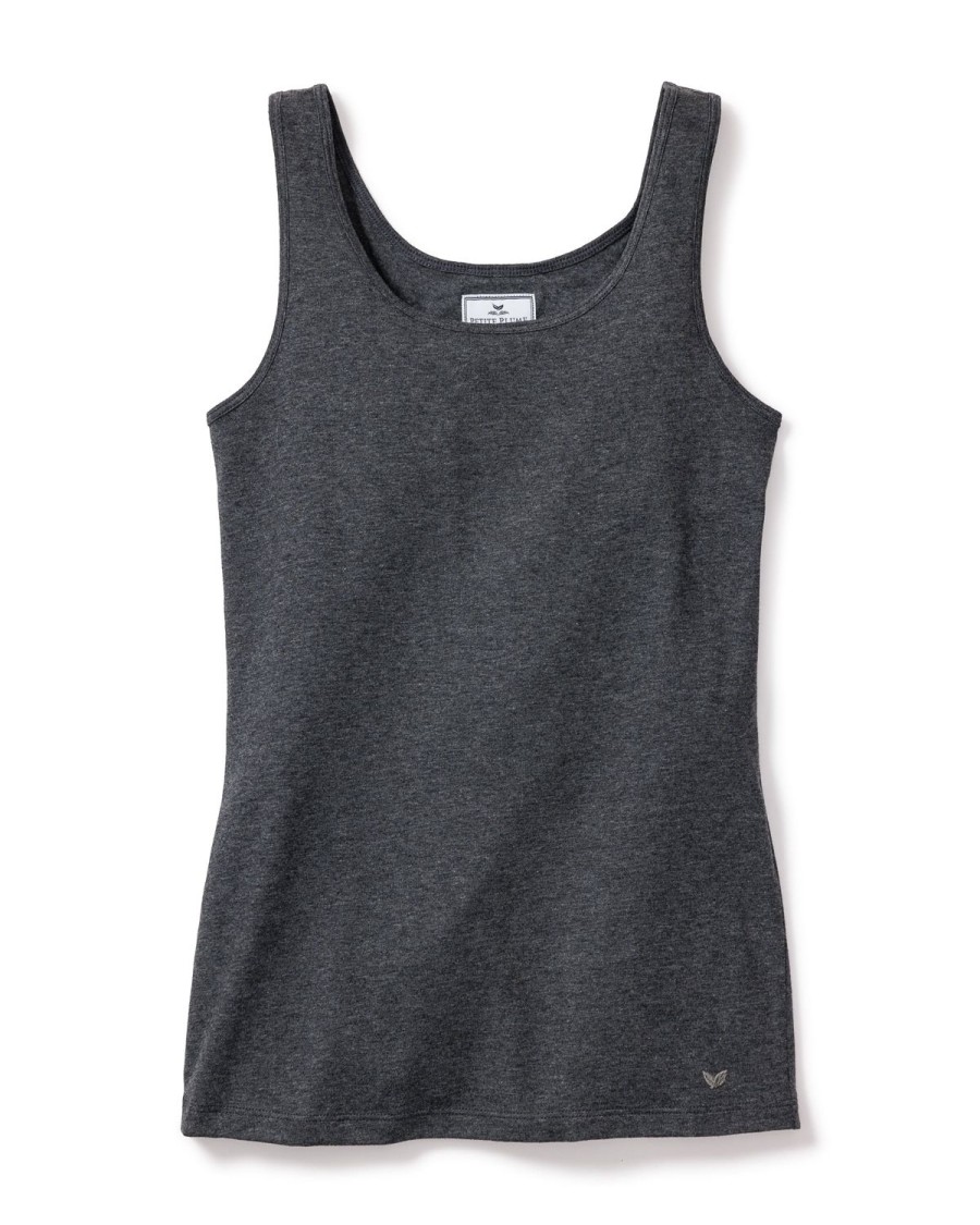 Women Petite Plume | Women'S Pima Tank Top In Dark Heather Grey