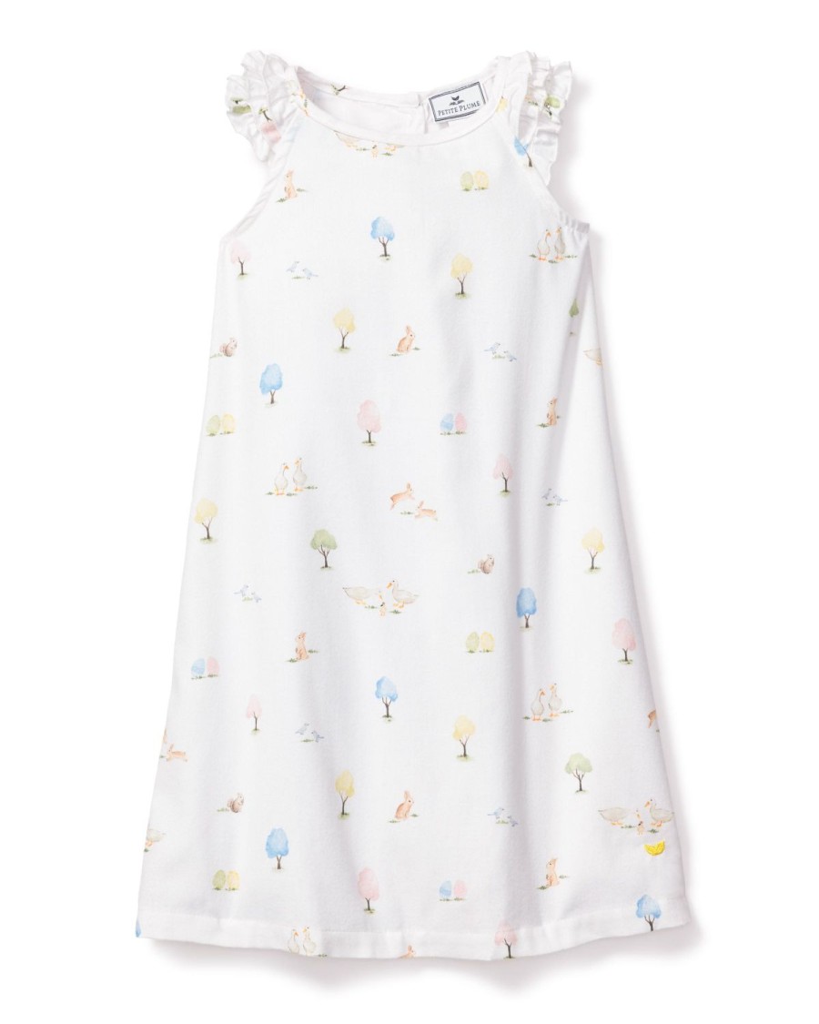 Kids Petite Plume Nightgowns | Girl'S Easter Gardens Amelie Nightgown