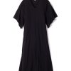 Women Petite Plume | Women'S Pima Caftan In Black