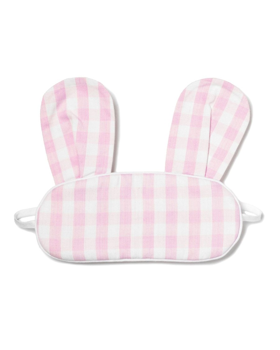 Kids Petite Plume Slippers & Accessories | Kid'S Bunny Sleep Mask In Pink Gingham