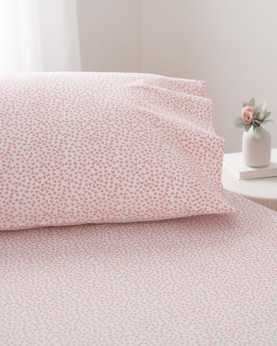 Home Petite Plume Sheets | Luxe Premium 100% Cotton Sweethearts Bed Sheets