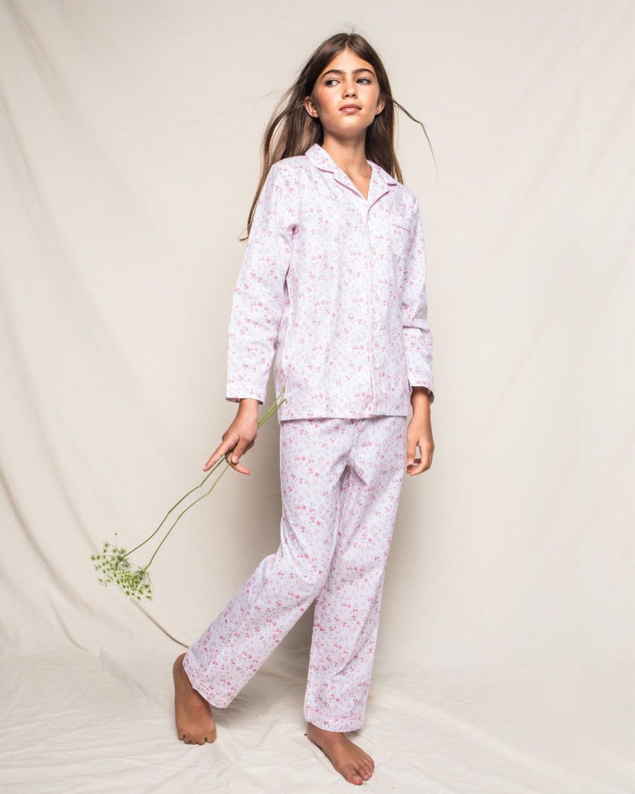 Kids Petite Plume Pajamas | Kid'S Twill Pajama Set In Dorset Floral