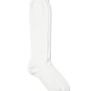 Kids Petite Plume Slippers & Accessories | Kid'S White Prim Knit Knee-High Socks