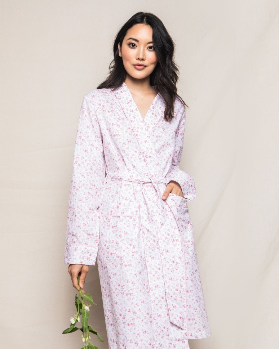 Women Petite Plume | Women'S Twill Robe In Dorset Floral