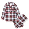 Kids Petite Plume Pajamas | Kid'S Brushed Cotton Pajama Set In Balmoral Tartan