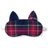 Kids Petite Plume Slippers & Accessories | Kid'S Kitty Sleep Mask In Windsor Tartan