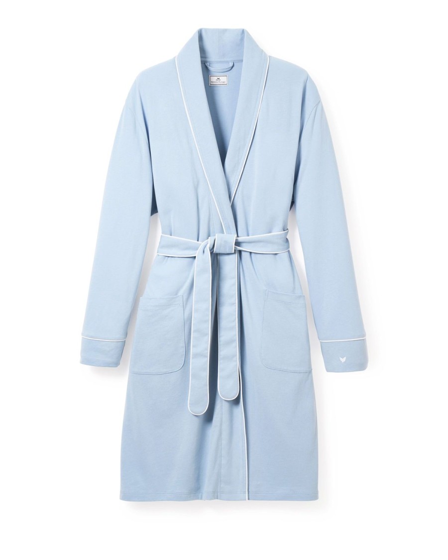 Women Petite Plume | Women'S Pima Robe In Periwinkle