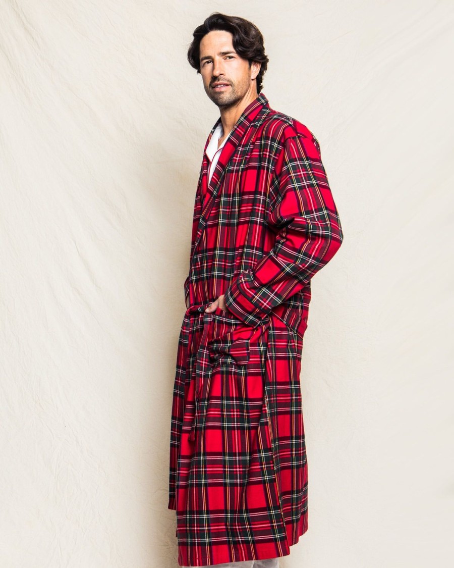 Men Petite Plume | Men'S Brushed Cotton Robe In Imperial Tartan