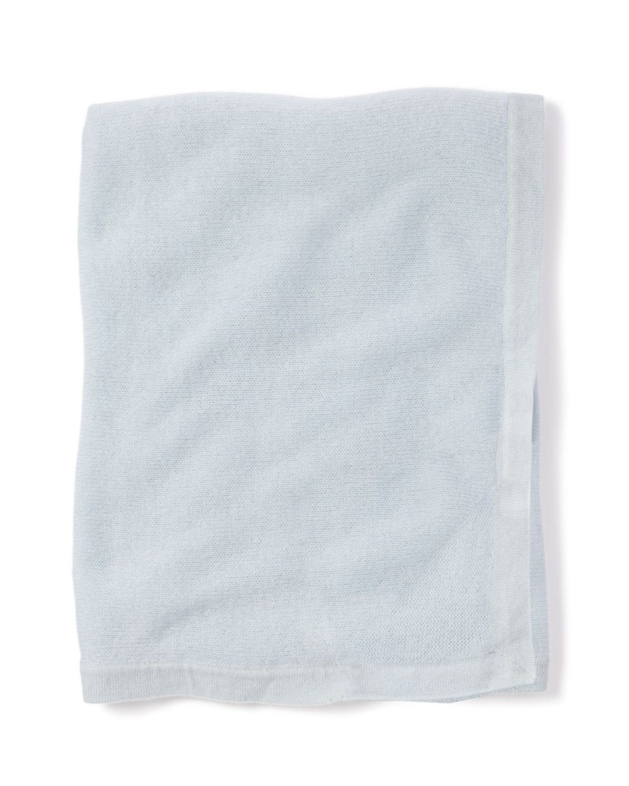 Kids Petite Plume Accessories | Cashmere Baby Blanket In Indigo