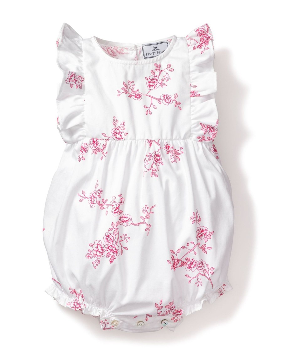 Kids Petite Plume Rompers | English Rose Ruffled Romper